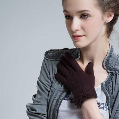 Pretty Stylish Knitting Wool Full Finger Gloves