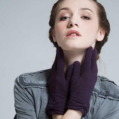 Pretty Stylish Knitting Wool Full Finger Gloves