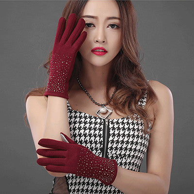 Winter Women's Cashmere Touch Screen Gloves - Zorket