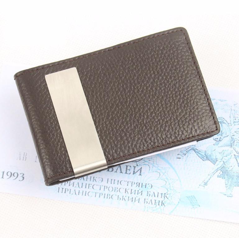 Genuine Leather Wallet With Money Clip