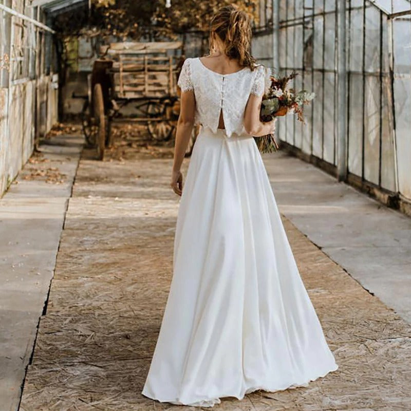 Women's Two-Piece Lace Wedding Dress